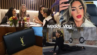 ♡WEEKLY VLOG♡ designer bag shopping, pilates, lunch with YSL beauty & quality time with friends