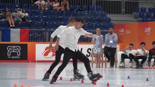 2019 WRG Inline Freestyle Pair Slalom 1st Place Degli Agostini Valerio/Guslandi Lorenzo (ITA)