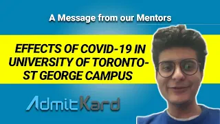 Coronavirus: Impact on the life of Students in Canada | University of Toronto- St George Campus