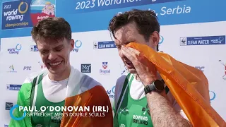 2023 World Rowing Championships - reactions from Saturday winners in Belgrade
