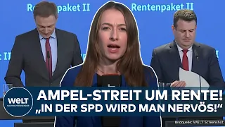 DEUTSCHLAND: Nächste Krise in der Ampel! Streit zwischen FDP und SPD um Rente spitzt sich zu
