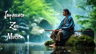 Calm the Mind with Rain Sound - Japanese Zen Music For Meditation, Soothing, Healing