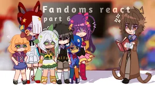 ☆Fandoms react to | part6 | Bungou stray dogs | gacha club | LoyalFox☆