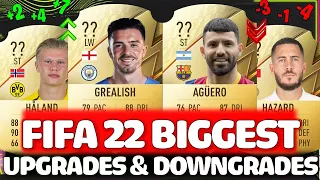 FIFA 22 | BIG UPGRADES AND DOWNGRADES PREDICTIONS!! FT. GREALISH, AGUERO, HAALAND ETC... (FIFA 22)