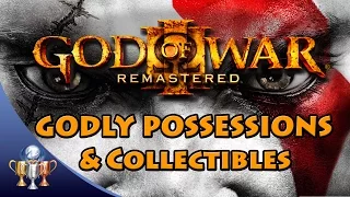 God of War 3 Remastered - All Godly Possessions, Gorgon Eyes, Phoenix Feathers & Minotaur Horns