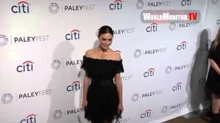 Phoebe Tonkin and Leah Pipes arrive at PaleyFest 2014 'The Originals' Redcarpet