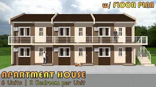 SMALL APARTMENT DESIGN | 6 UNITS | 41 SQM per UNIT | 2 BEDROOM per UNIT