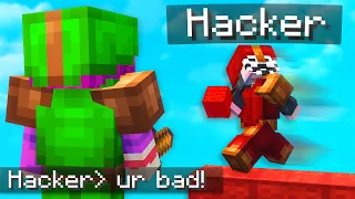 INSANE CLUTCH vs TOXIC CHEATER in Hypixel Bedwars