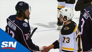 Bruins, Blue Jackets Shake Hands At End Of Hard Fought Series