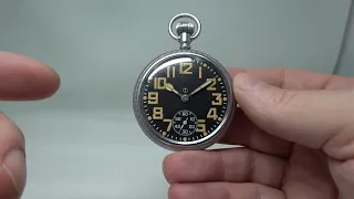 1943 Waltham military pocket watch with the tritium dial upgrade - unissued and excellent condition