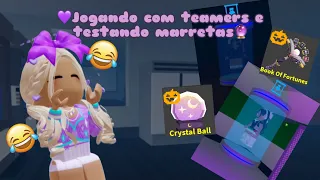 Jogando com teamers e testando marretas🔮💜 -ROBLOX-