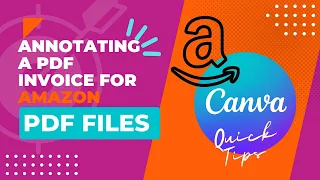 Annotate/Edit a PDF - Invoice in Canva! Did you know you can upload a PDF File to Canva?