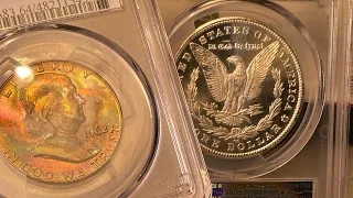 PCGS Grading Results Lots of “Stunning Coinage” #coin #coincollecting #pcgs #silver