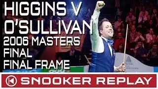 2006 Masters Final - Higgins v O'Sullivan