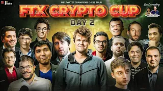 FTX Crypto Cup Day 2 | ft. Carlsen, Nepo, Giri & top 10 in the world |Live commentary Sagar & Amruta