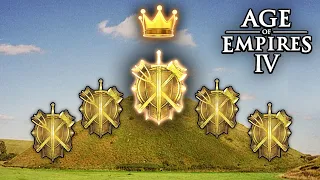 Gold 8 Player FFA on King of the Hill in AOE4!