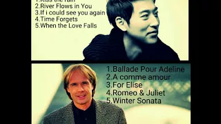 Richard Clayderman and Yiruma. 5 best songs of them.