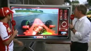 Felipe Massa lap at Malaysian GP 2013