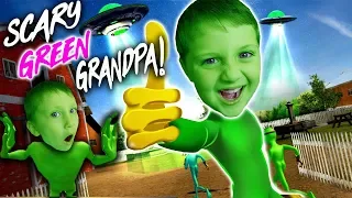 Scary Green Grandpa Alien 2 Weird Funny Game