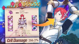 REINHARD'S BEST GEAR SET? HP CRIT REINHARD HITS UNBELIEVABLY HARD! | Seven Deadly Sins: Grand Cross