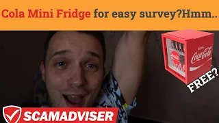 Free Coca Cola mini fridge for survey? Is colaminifridge.review legit or scam? I actually tried it!