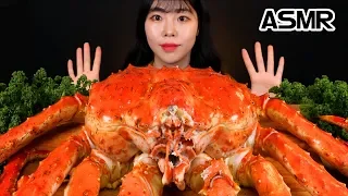 ASMR MUKBANG🦀| GIANT KING CRAB 10 Pound SEAFOOD EATING SOUND