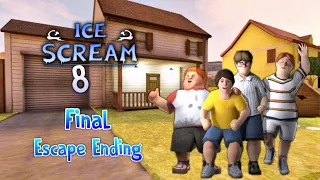 ICE SCREAM 8 FRIENDS FACTORY FINAL ESCAPE ENDING | ICE SCREAM 8 FANMADE