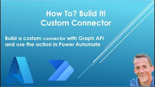 How to create a custom connector in power automate with Graph API #PowerAutomate #GraphAPI