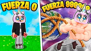 PASE de NOOB a FUERZA INFINITA en MUSCLE LEGENDS! 💪🔥 ROBLOX