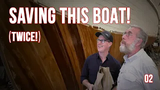 COLD-MOLDING A WOOD BOAT!! Restoring a 1929 Elco 50 Boat - TWICE!!