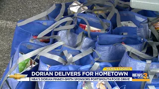 Dorian Finney-Smith sponsors Portsmouth food drive