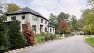Autumn Drive Through North Carolina Country Club Neighborhood | Driving Sounds for Sleep and Study