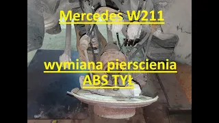 Wymiana pierścienia ABS tył Mercedes W211