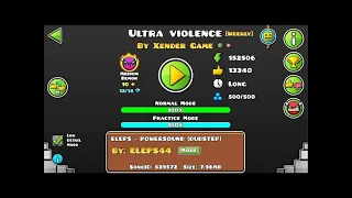 ''Ultra Violence'' 100% (Medium Demon) by Xender Game | Geometry Dash [2.11]