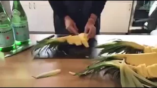 PA Pineapple Day - Cutting a Pineapple