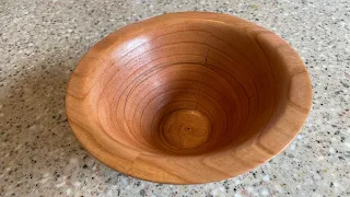 Wood Bowl from Flat Board - Cherry Wood