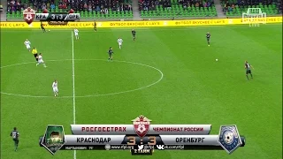 Alexander Martynovich's goal. FC Krasnodar vs FC Orenburg | RPL 2016/17