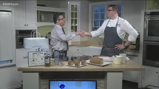 Sift Bake Shop Pastry Chef Adam Young creates a carrot cake roulade on the the FOX61 Morning Show