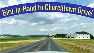 Amish Country Scenic Drive! Bird-in-Hand To Churchtown! Lancaster County Pennsylvania!