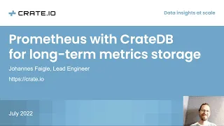 Prometheus with CrateDB: Long-Term Metrics Storage