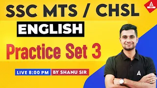 SSC MTS/ SSC CHSL 2024 | SSC English Classes by Shanu Rawat | SSC English Practice Set 3