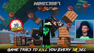 Minecraft, BUT THE GAME TRIES TO KILL YOU EVERY 30 SECONDS 😤 | in Telugu | Maddy Telugu Gamer