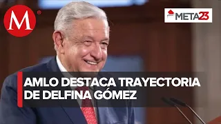 AMLO celebra que Delfina Gómez “obtuvo bastante ventaja” sobre Alejandra Del Moral