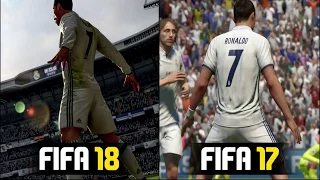 FIFA 18 vs FIFA 17 Graphics Comparison | The Best FIFA EVER?