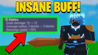 New update BUFFED ELEKTRA KIT! Roblox Bedwars