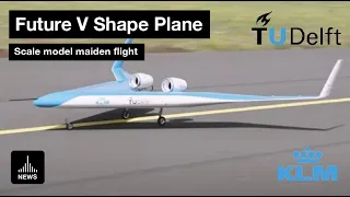 Future Aviation - Flying-V - Scale model maiden flight