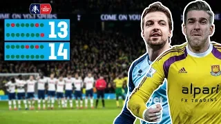 5 INCREDIBLE Penalty Shootouts | Longest Ever Record & Adrian's Winner | Emirates FA Cup