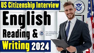 2024 US Citizenship English Reading and Writing Test|| N-400 Naturalization Interview!! Practice !!