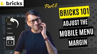 Bricks 101 Part 8 - Adjust the Mobile Menu Margin - Bricks Builder #wordpress Tutorial