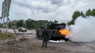 Russia 🇷🇺 T-80BVM Tank engine start